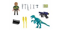 Playmobil - Dino Rise : Deinonychus avec Armes à Feu #70629